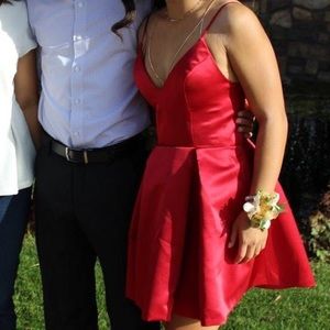 Size 4/Small Red Homecoming Dress